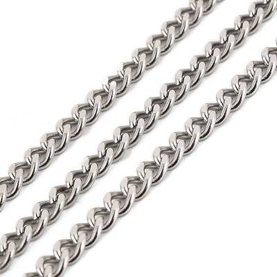 Tarnish Resistant 304 Stainless Steel Cuban Link Chains