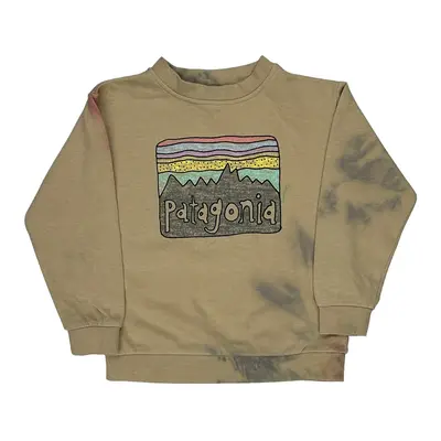 Age 5 Patagonia Tie-Dye Sweatshirt - Small Beige Cotton Blend | Size: small