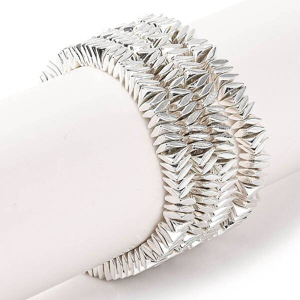 Electroplated Synthetic Non-magnetic Hematite Beads Strands