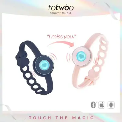 totwoo Candy Original Long Distance Touch Bracelets Functional Love Connect Gift For Boyfriend or Girlfriend or your Familay