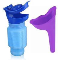 Portable Urine Funnel, 1 Set Lightweight Portable Emergency Urine Funnel for Outdoor Camping, Easy To Clean, Hygiene & Sanita...