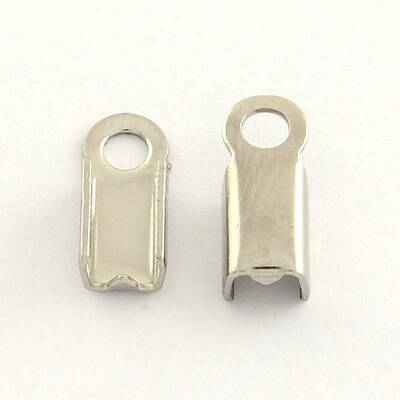 Tarnish Resistant 304 Stainless Steel Folding Crimp Ends