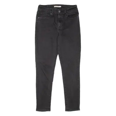 LEVI'S 721 High Rise Womens Jeans Black Slim Skinny Denim W29 L28