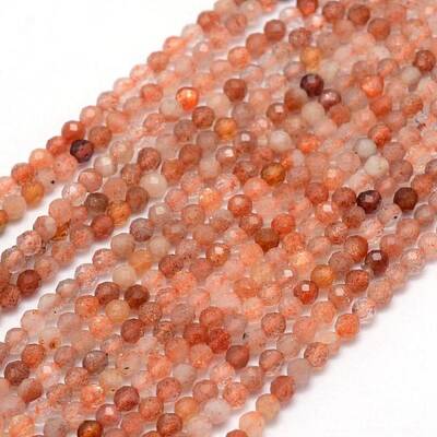 Natural Sunstone Beads Strands