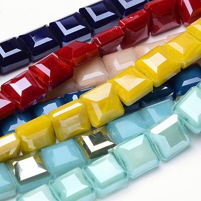 Electroplate Glass Bead Strands