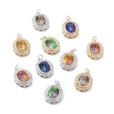 Brass Cubic Zirconia Pendants