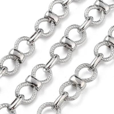 Rack Plating Brass Bowknot Link Chains