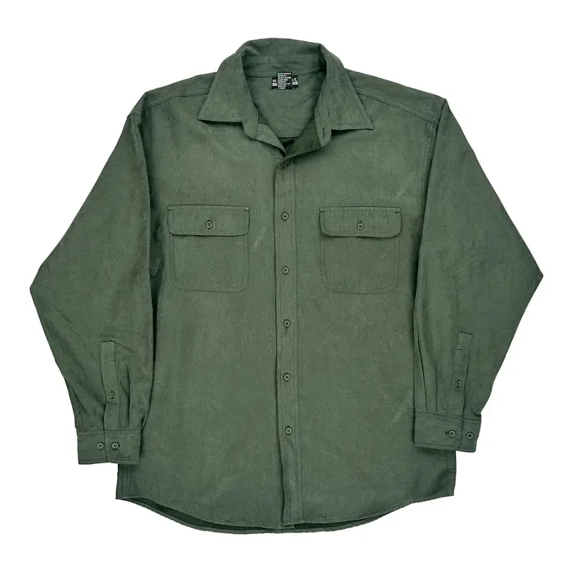 Montage Collection Shirt - Medium Green Polyester