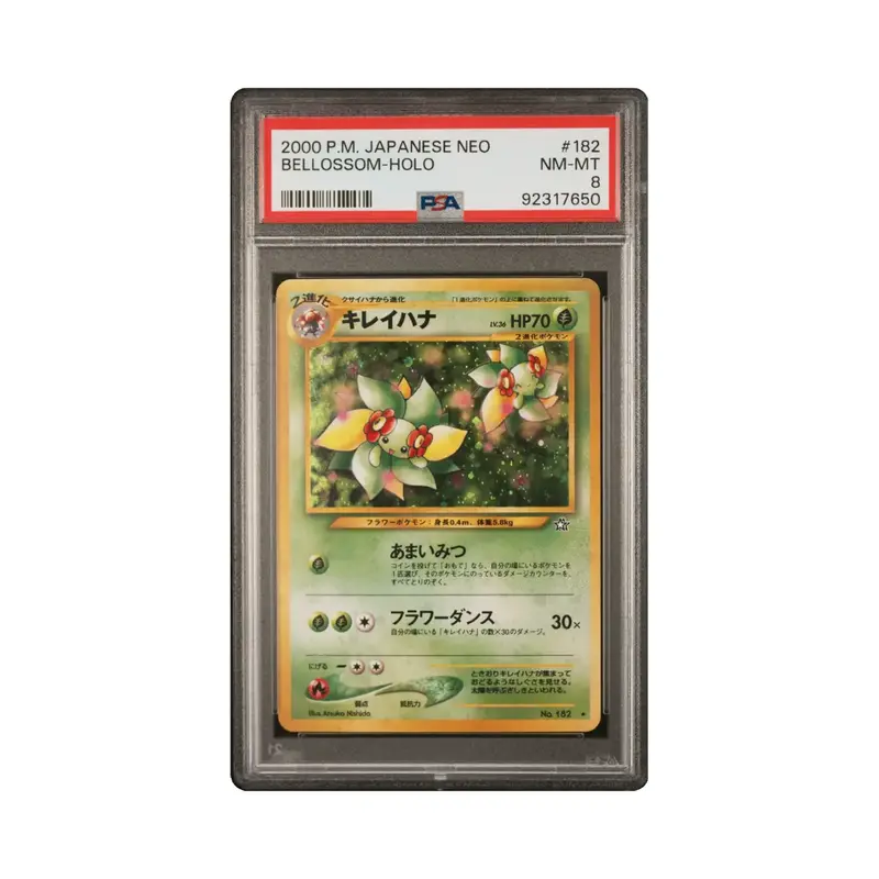 PSA 8 Bellossom Holo 2000 Pokemon Japanese Neo #182