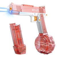 Electric Water Gun Toy, 1 Box USB Rechargeable Water Blaster with Light, Large Capacity Water Storage Capacity, Outdoor Toy f...