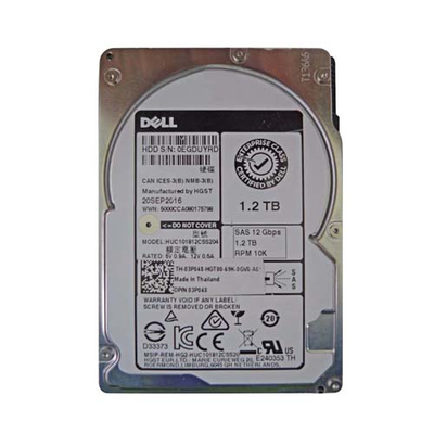 3P048 Dell 1.2TB 12Gb/s SAS 10000 2.5-inch 64MB Hard Drive