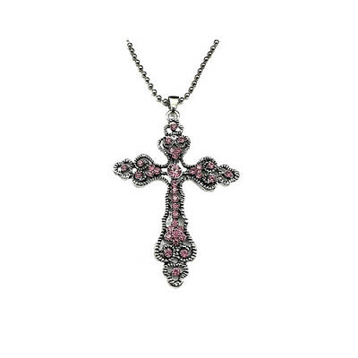 Cross Zinc Alloy Pendant Necklace