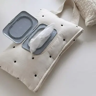 Cartoon Baby Wipes Storage Bag, 1 Count Portable Flip Top Wipes Holder, Wet Wipes Storage Container for Home & Travel, Baby E...