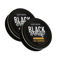 EAST MOON Black Soap for Gray Hair, Gray Hair Reverse Bar Shampoo