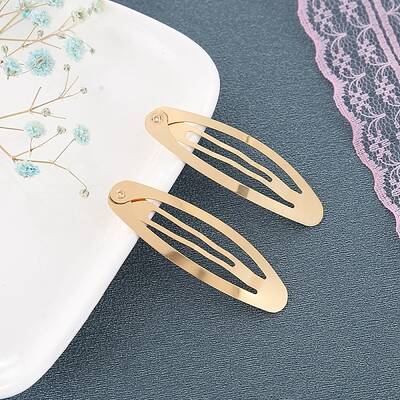 Alloy Snap Hair Clips