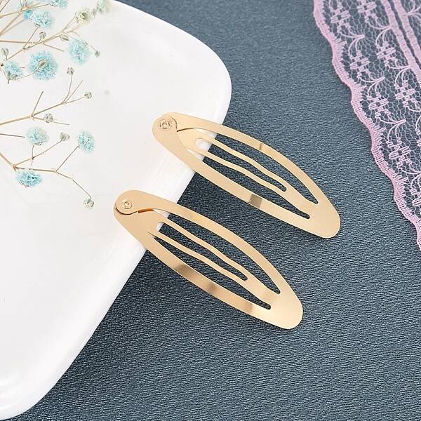 Alloy Snap Hair Clips