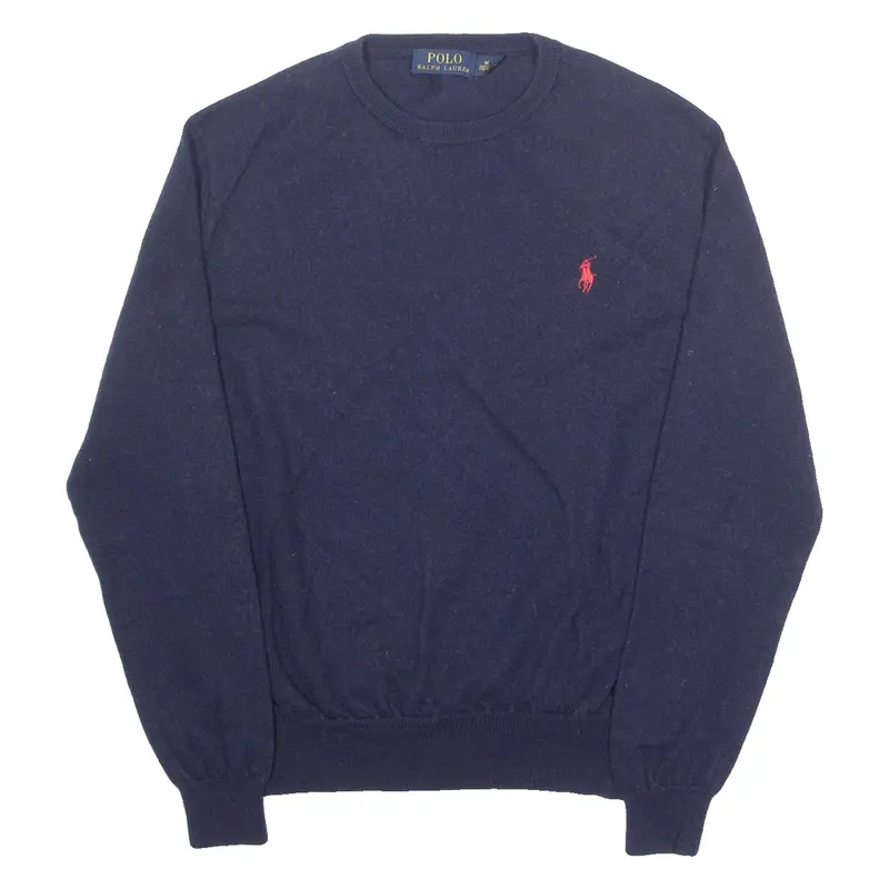 POLO RALPH LAUREN Boys Jumper Blue Tight Knit M