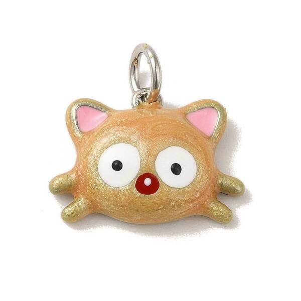 Rack Plating Brass Enamel Pendants