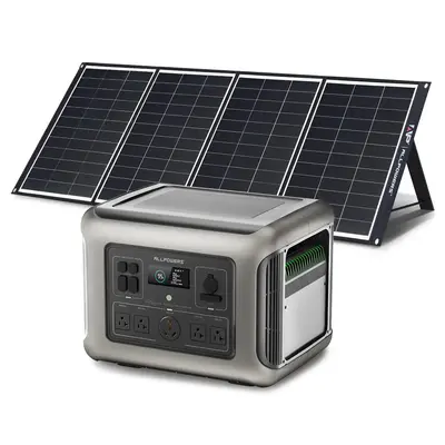 ALLPOWERS R2500 Portable Power Station 2500W 2016Wh LiFePO4 Battery R2500+SP035 200W Solar Panel