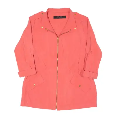 ZARA BASIC Lightweight 3/4 Sleeve Jacket Pink Womens XS
