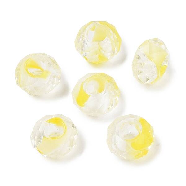 Two Tone Glass European Beads