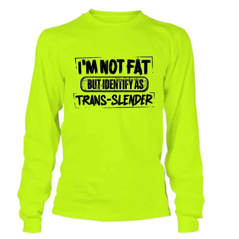TransSlender - Long Sleeve Safety Yellow Hi-Vis T-Shirt