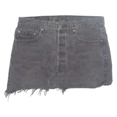 LEVI'S Womens Mini Skirt Black Short Denim M