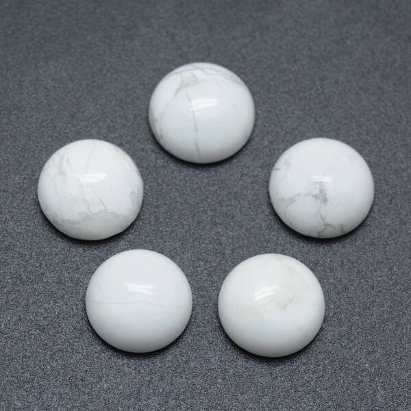 Natural Howlite Cabochons