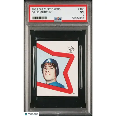 Dale Murphy PSA 1983 O Pee Chee Stickers Baseball #160 7 73523145