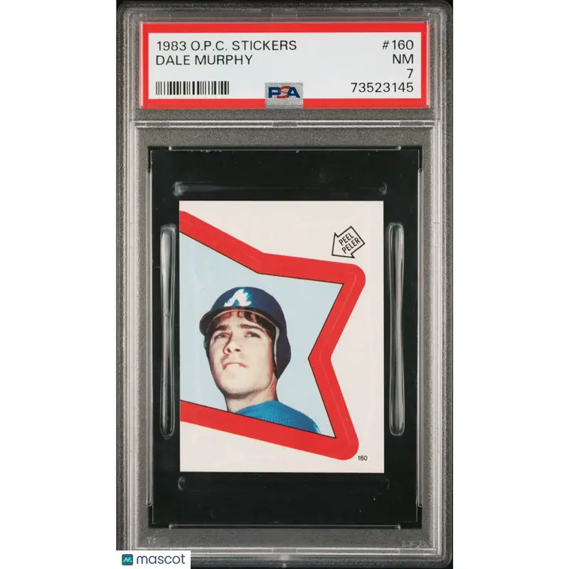 Dale Murphy PSA 1983 O Pee Chee Stickers Baseball #160 7 73523145