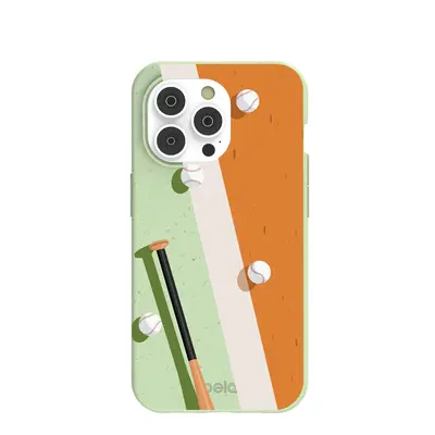 Sage Green Baseball Field iPhone 14 Pro Case