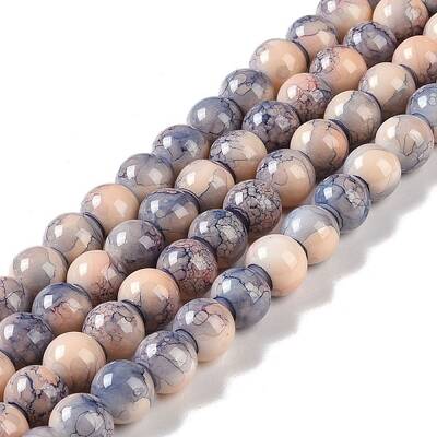 Baking Paint Glass Bead Strands