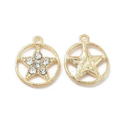 Alloy Pendants with Crystal Rhinestone