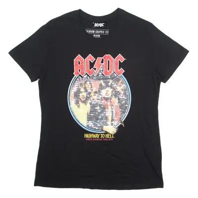 ACDC Highway To Hell Womens Band T-Shirt Black M
