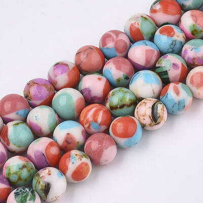 Synthetic Gemstone Beads Strands