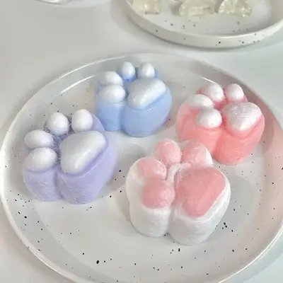 Random Color Paw Design Squeeze Toy, Creative Plush Cat Paw Pinch Fun Toy, Pocket Daily Decompressing Small Toy, Office Decom...