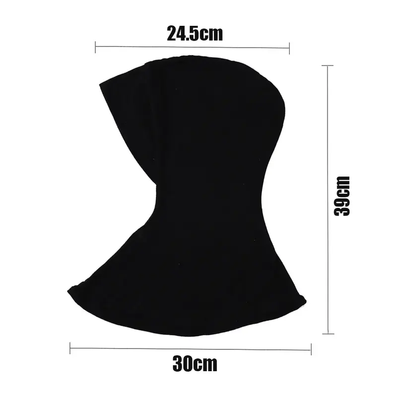 RIMAIRE Ramadan Black Modal Hijab Turban Muslim Hijab Cap Adjustable Muslim Scarf Stretchy Head Scarf for Women Soft Islamic ...