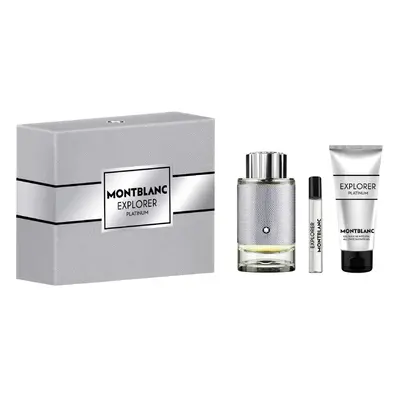 Set Montblanc: Explorer Platinum Eau De Parfum Per Uomo 100 ml + Explorer Platinum Eau De Parfum Per Uomo 75 ml + Explorer Pl...