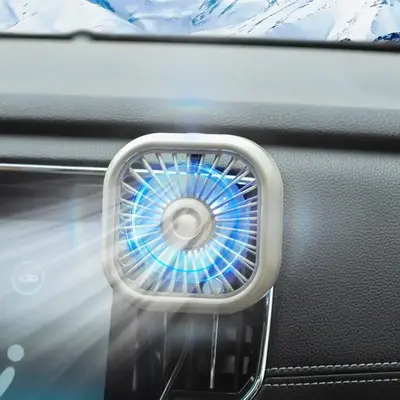 Mini Car Air Outlet Cooling Fan, USB Powered Car Air Outlet Mini Air Conditioner, Quiet Operation, Portable, Easy To Install,...