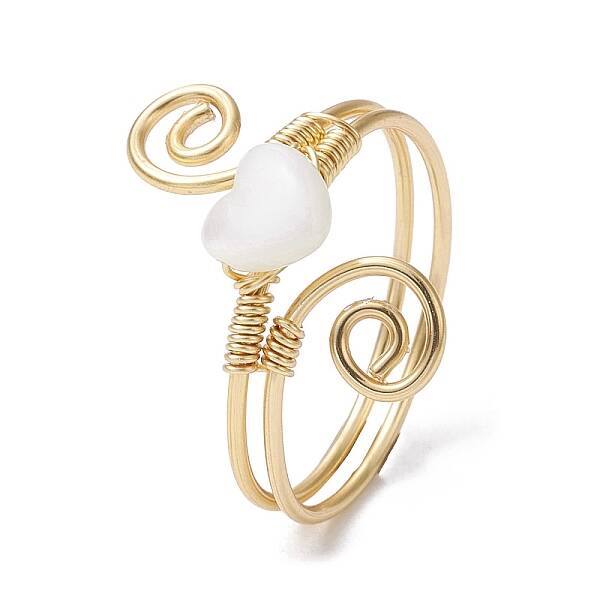 Natural Shell Cuff Ring