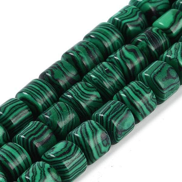 Synthetic Malachite Beads Strands