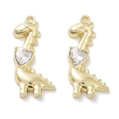 Rack Plating Alloy Rhinestone Pendants