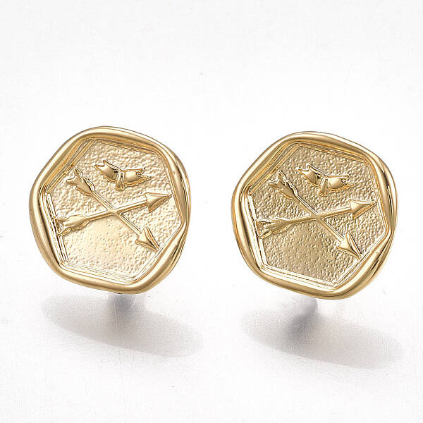 Brass Stud Earring Findings