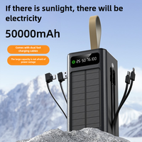 Compact 80000/50000mAh Solar Power with LED Display & Camping Light - 22.5W Super Fast Charger, USB Type-C, Compatibility for...