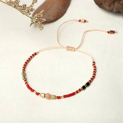 Bohemian Style Handmade Braided Friendship Bracelet for Women