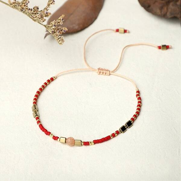 Bohemian Style Handmade Braided Friendship Bracelet for Women