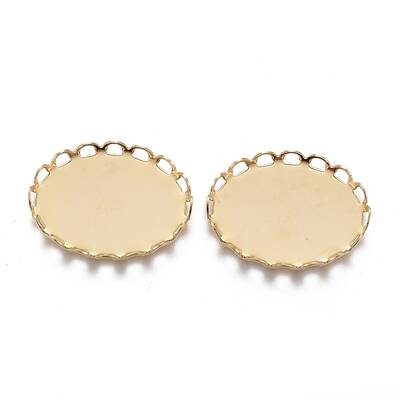 304 Stainless Steel Cabochon Settings