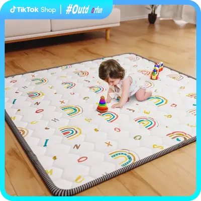 ieBabay Baby Game Pad - Portable Sponge Style Mat for Infants and Young Children, Thick & Soft, Sizes 50x50 & 71x59, Ideal fo...