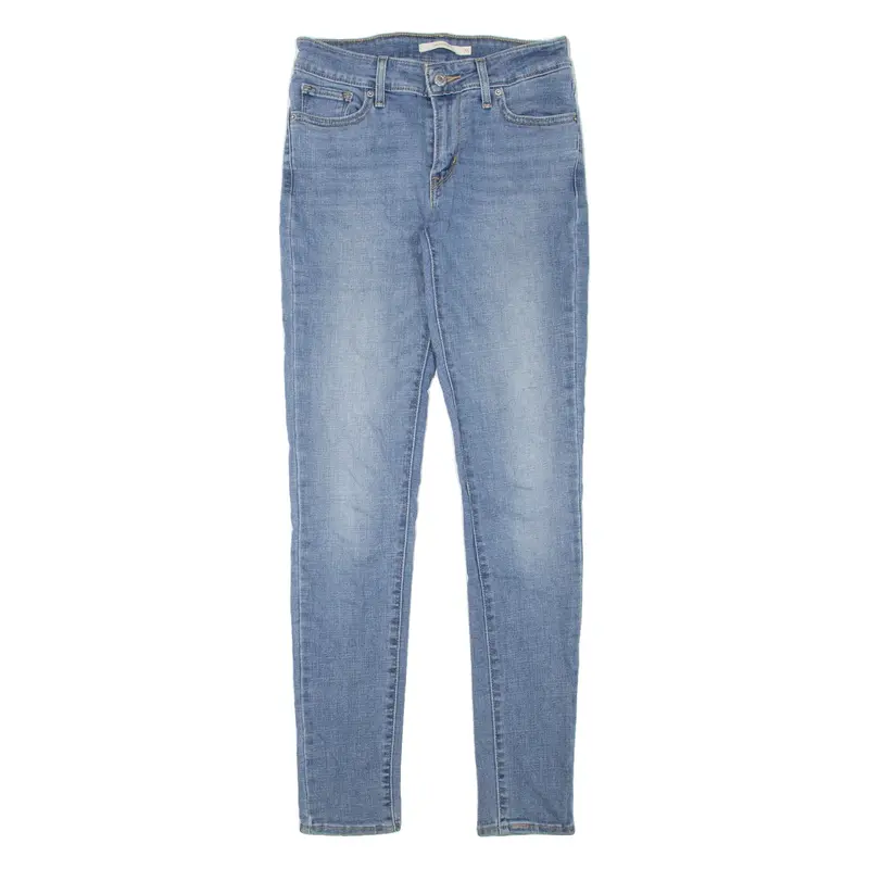 LEVI'S 711 Womens Jeans Blue Slim Skinny Stone Wash W26 L30
