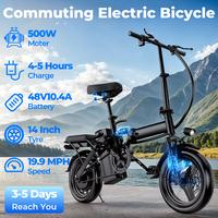 Terrosor Ebikes for Adults, 400W Motor 22MPH Max Speed, 14” Tire, 48V 15AH Removable Battery for Electric Bike, Multi-Shock...